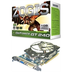 Placa de vídeo NVIDIA slot PCI-E Geforce GT240, 1Gb DDR3 DVI/HDMI - Placa de vídeo Zogis GeForce GT240, 1GB DDR3, DVI/HDMI