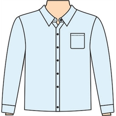 Ref. 126 - Molde de Camisa Social Infantil / Juvenil - 10 anos