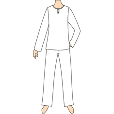 Ref. 151 - Molde de Pijama Feminino - 02 anos