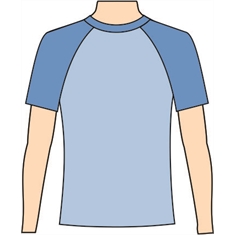 Ref. 232 - Molde de Camiseta Manga Raglan Masculina - 10 anos