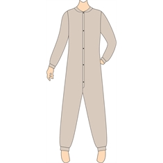 Ref. 244 - Molde de Pijama Macacão Unissex Adulto - EGG
