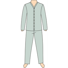 Ref. 253 - Molde de Pijama Unissex - 02 anos