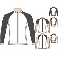 Ref. 342 - Molde de Camiseta Esportiva de Ciclista Masculina - KIT PAPEL 60 GRAMAS - GG/EG/EGG