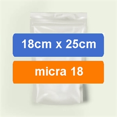 Nylon Poli 18cm X 25cm (Micra 18) - SACO SET NP 18 X 25 X 0,018