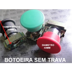 BOTÃO DE COMANDO - BOTOEIRA PRETO Tipo Push Button