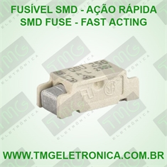 Fusível SMD OSU - Ação Rapida Lista de 250ma Até 4Amp, Ação Rapida - Amperagens, Correntes de 250Mah Até 4Amp, Micro Fuse SMD - Fuse SMD, FAST ACTING 250VAC/VDC, Micro - SIZE 11mm x 4.6mm - Fuse SMD 3,15Amp/ Ação rápida (Fast)