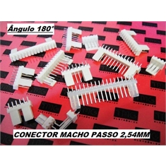 CONECTOR KK,Mini MACHO PCB Connector Socket wire-board Mini Male,PASSO 2,54 milímetros - DE 2 Á 20vias - Conector KK Macho 180º - 4Vias, 2.54Mm