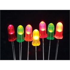 LED 5MM DIFUSO,LEITOSO PISCA / PISCA,Led Difuso 5mm, LED Diffused Round Light Emitting Diodes Lamp Colors - VÁRIAS CORES - LED pisca/pisca DIFUSO/LEITOSO Ø 5MM - COR VERDE