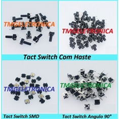 CHAVE TACT 5Mm - 6MmX6MmX5Mm 4 pinos - Tact Switches