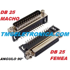 DB25 - Conector DB25, Solda Placa 25Vias, Macho ou Fêmea, Ângulo Pino 90° ou 180°, D-Sub Connector Plug Pins 25 Position - DB25 - Tipo Femea Solda Placa PCI