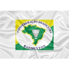 Confederação Brasileira Badminton - Tamanho: 0.45 x 0.64m