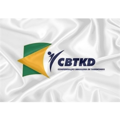 Confederação Brasileira De Taekwondo - Tamanho: 0.70 x 1.00m