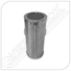 Arandela Bifocal  em Aço Inox Escovado ou Polido - LightInox - Ref.: ARBF - Aço Inox Polido