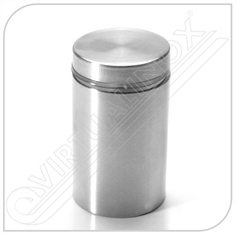 Prolongador para Vidro em Aço Inox Escovado ou Polido 1.1/4 x 100 mm - Mutinox - Unitário 1.1/4 x 100 mm - ESCOVADO