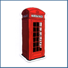 Adesivo Cabine Telefonica de Londres (Importado)