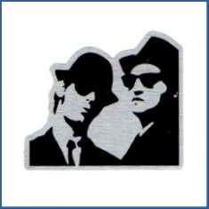 Adesivo metálico -  Blues Brothers