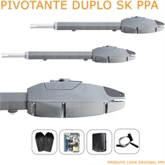 Kit  Motor Portão Eletrônico Pivotante Sk Super Ppa 1/3 Duplo - 127V