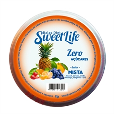 Bala sem açúcar Sweet Life 32g - Mista