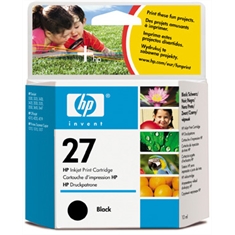 Cartucho HP de impressão inkjet C8727AL (27) preto
