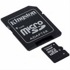 Memory Card KINGSTON micro-SD 4Gb com adaptador SD