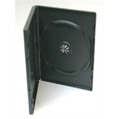 Caixa plástica preta para MÍDIA DE CD/DVD tipo vídeo