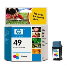 Cartucho HP de impressão Inkjet 51649A (49) color - Cartucho HP de impressão Inkjet color 51649A (49)