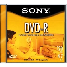 MÍDIA SONY DVD-R GRAVÁVEL 4.7GB 16X 120MIN. - BOX