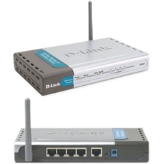 Roteador wireless D-LINK DI-624 802.11b 108Mbps 4LAN - Roteador Wireless D-Link DI-624 802.11b 108Mbps 4 portas
