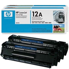 Toner HP de impressão Laserjet Q2612AT (12A) preto - Twim Pack caixa com 2 Q2612A