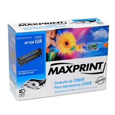 Toner MAXPRINT similar HP Laserjet Q2612A (12) preto