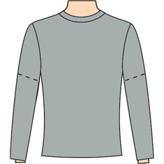 Ref. 122 - Molde de Camiseta Manga Posta Masculina - EG