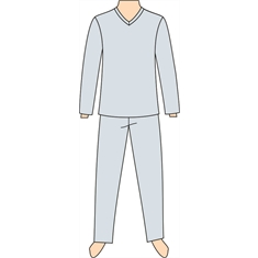Ref. 152 - Molde de Pijama Masculino - KIT PAPEL 60 GRAMAS - PP/P/M/G