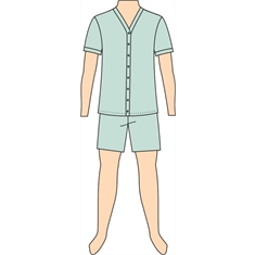 Ref. 254 - Molde de Pijama Masculino - 02 anos