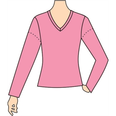 Ref. 346 - Molde de Camiseta Feminina Decote 