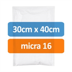 Tamanho: 30cm X 40cm (Micra 16) - SACO FLEX SET NP 30 X 40 X 0,016