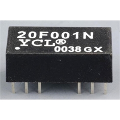 20F001 - Filter YCL 20F001N, Attenuation TX & RX Cut off frequency 10Base T Low Pass Filter - DIP 12Pin - YCL 20F001N, Attenuation TX & RX Cut off frequency