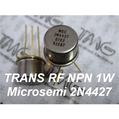 2N4427 - TRANSISTOR 2N4427, RF POWER LDMOS NPN VHF/UHF AM 1W 400MA - Metalic TO-39 - 2N4427, RF POWER LDMOS NPN VHF/UHF AM