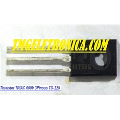 2N6075 - Transistor N6075, Thyristor TRIAC SENS GATE 600V 4A / 30A - 3Pinos TO-225 - 2N6075BG - Trans. Thyristor TRIAC SENS GATE 600V 4A