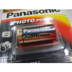 CR123 - Bateria 3V  Lithium Photo Battery. Bateria para Câmera Fotográfica - CR123 - PANASONIC INDUSTRIAL