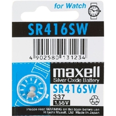 SR416- Bateria para Relógios SR416SW - Button Cell Batteries Watches - SR416SW - Battery Watch/ MAXELL
