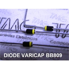 BB809 - DIODO BB809 VARICAP VHF variable capacitance diode - 2 Pin Axial - DIODO BB809 VARICAP VHF variable capacitance