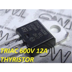 BTA12-600 - TRANSISTOR BTA12-600, BTA12-700, BTA12-800, TRIAC ALTERNISTOR Thyristor 12A ~600, 700 ou 800Volts - 3Pin TO-220 - Trans BTA12-600B, TRIAC ALTERNISTOR Thyristor 12A ~600Volts