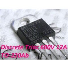 BTB12 - Transistor BTB12-600, BTB12-700 Thyristor TRIAC 12Amper, SNUBBERLESS TRIAC  AC Switch - TO-220 3Pin - BTB 12-600B - Thyristor TRIAC 12Amper / 600VOLTS