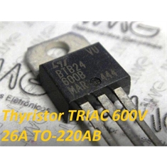 BTB24 - Transistor BTB24-600, BTB24-700, BTB24-800 Thyristor TRIAC 25Amper, SNUBBERLESS TRIAC  AC Switch - TO-220 3Pin - BTB 24-600B - Thyristor TRIAC 25Amper / 600VOLTS