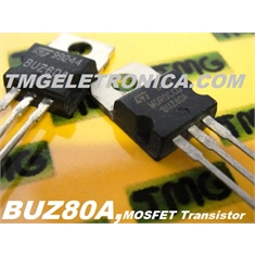 BUZ80A - TRANSISTOR Power Field-Effect  MOSFET  N-CHANNEL BUZ80 - 800V 3.6A TO-220 - BUZ80A - TRANSISTOR Power Field-Effect