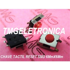 CHAVE TACT SMD 3,1Mm - 6MmX6MmX3,1Mm 4 pinos - Tact Switches
