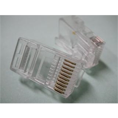CONECTOR RJ45 Macho,Transparente De 8Vias - Ethernet Plugs RJ45 - RJ45 - Macho 8Vias,Ethernet Plugs RJ45