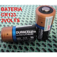 CR123 - BATERIA Duracell CR123A Ultra, CR17345 3Volts - Para Desfibrilador Externo Automático - DEA - Zoll - AED Plus Produto Homologado e Recomendado pelo Fabricante DEA Zoll. - Duracell Ultra DL123A,CR123,CR17345 - Bateria Homologada p/Desfibrilador  c/ Term.PCI