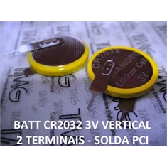 CR2032- Bateria Lithium 3Volts, Tipo Moeda, Botão, Battery 3.0V Lithium, Battery Coin, Button Cell Batteries, Coin Battery - Terminal Modelo Nº61