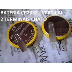 CR2032- Bateria Lithium 3Volts, Tipo Moeda, Botão, Battery 3.0V Lithium, Battery Coin, Button Cell Batteries, Coin Battery - Terminal Modelo Nº62